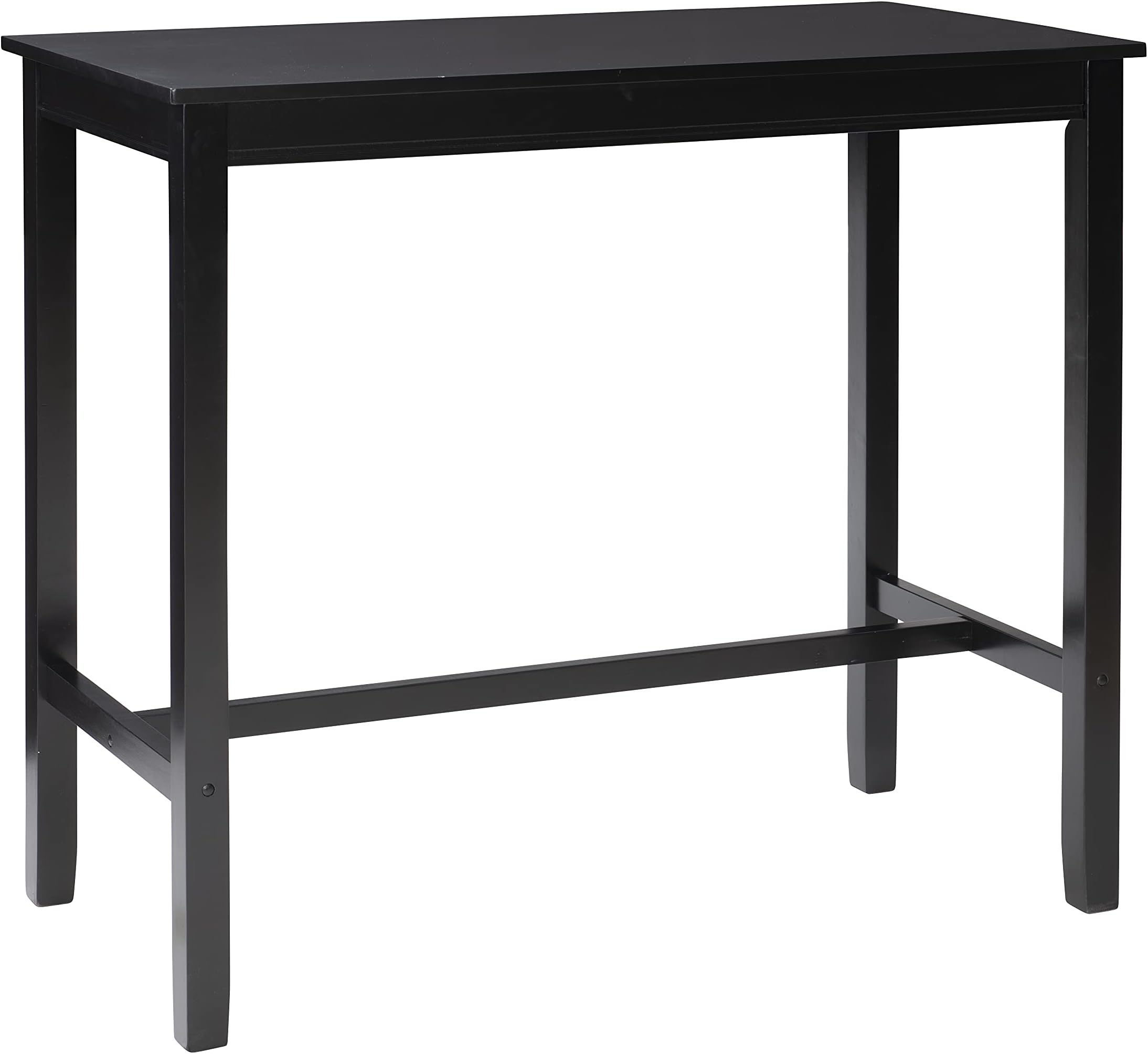 Linon 42 inch Height Pub Claridge Table, Black Bar