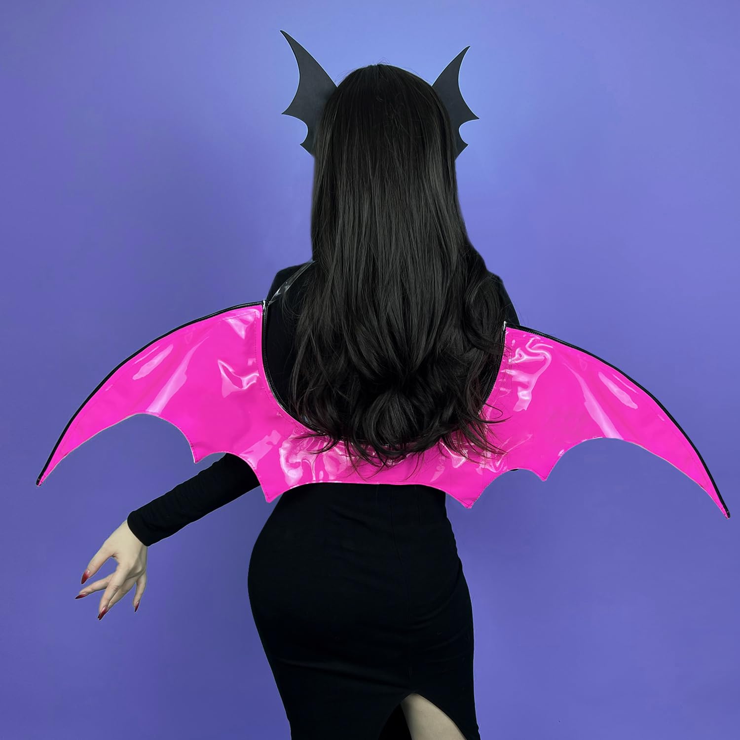 KORURACLUB Wings - Halloween Bat & Devil Wings Accessories: Rose