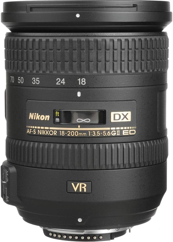 Nikon AF-S DX NIKKOR 18-200mm f/3.5-5.6G ED VR II Lens (2192) + 64GB Memory Card + Filter Kit + Backpack + Card Reader + Corel Photo Software + Flex Tripod + Memory Wallet + Cap Keeper + Cleaning Kit