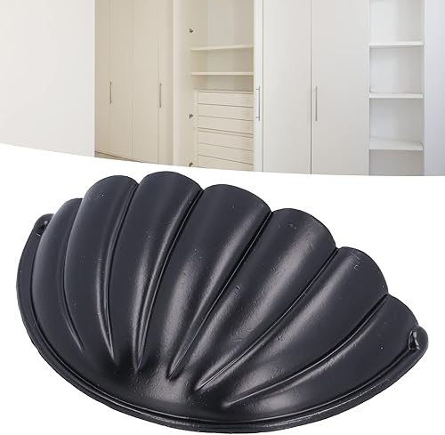 Miniatura 5 de Pomo de mango con tornillos de aleación de zinc con forma de media luna para armarios y armarios