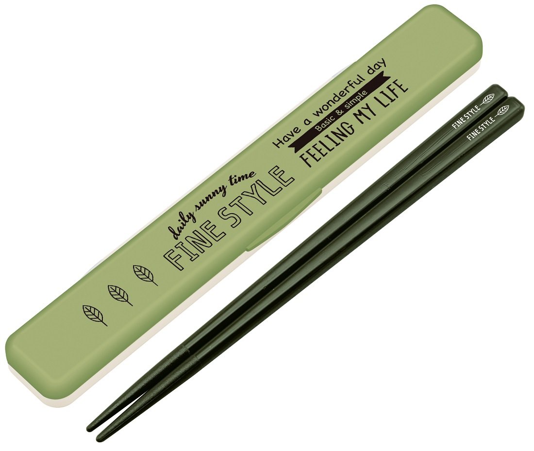 グリーン　お箸 Amazon｜スケーター (skater) 箸 箸箱 セット 18cm ファインスタイル