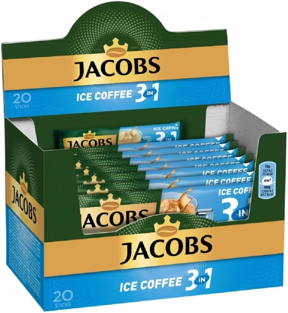 Jacobs 3 in 1 Eiskaffee 60 Sachets à 18 g Multipack