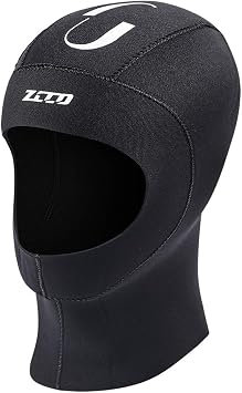 Neoprene Wetsuit Hood Scuba Diving Hood 3MM 5MM for Men Women Youth, Bib Dive Cap Surfing Thermal Hood for Kayaking Snorkeling Swimming Sailing Canoeing Water Sports