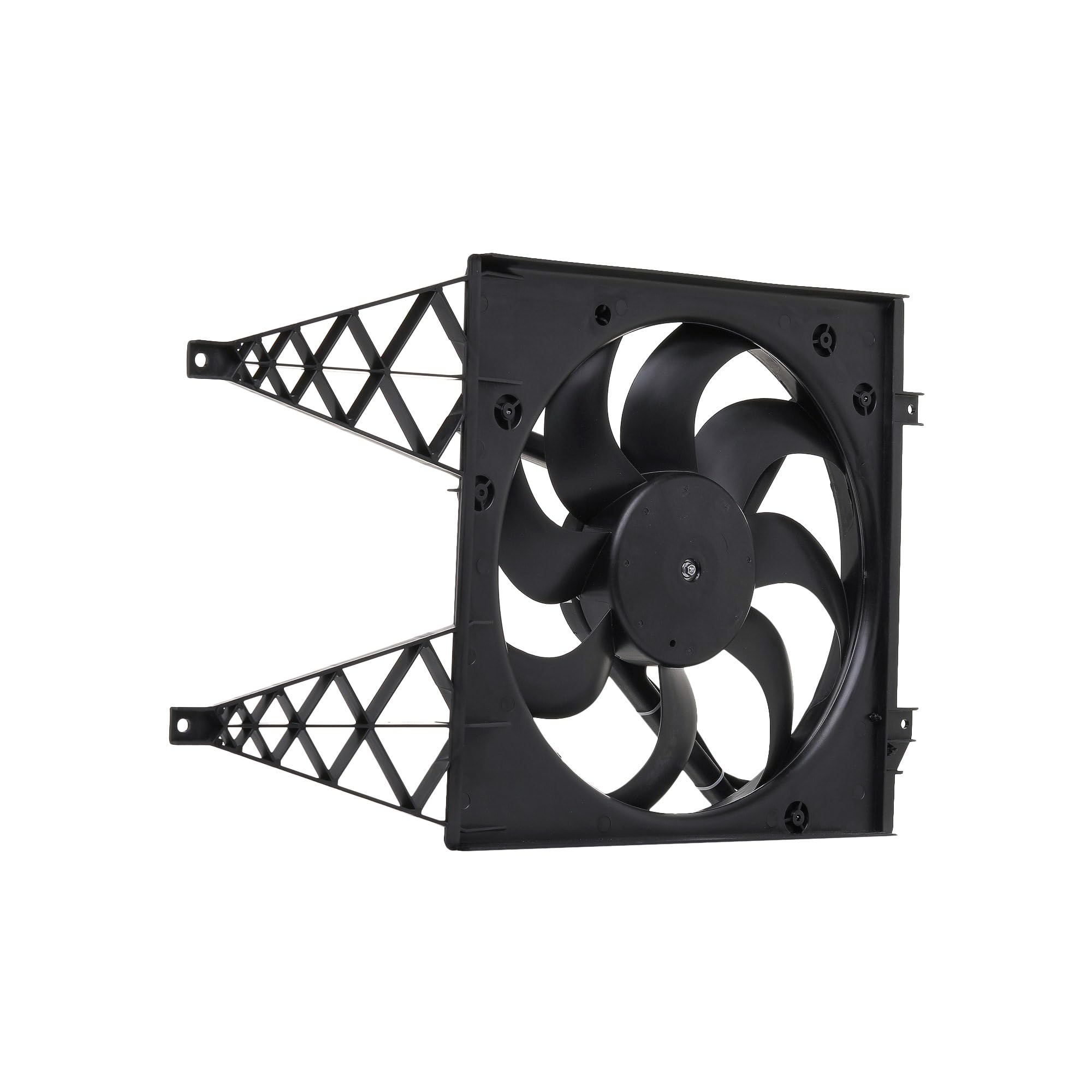 RIDEX 508R0190 Ventilador de motor con bastidor radiador (armazón) Compatible con VW Polo V Hatchback 6R1, 6C1