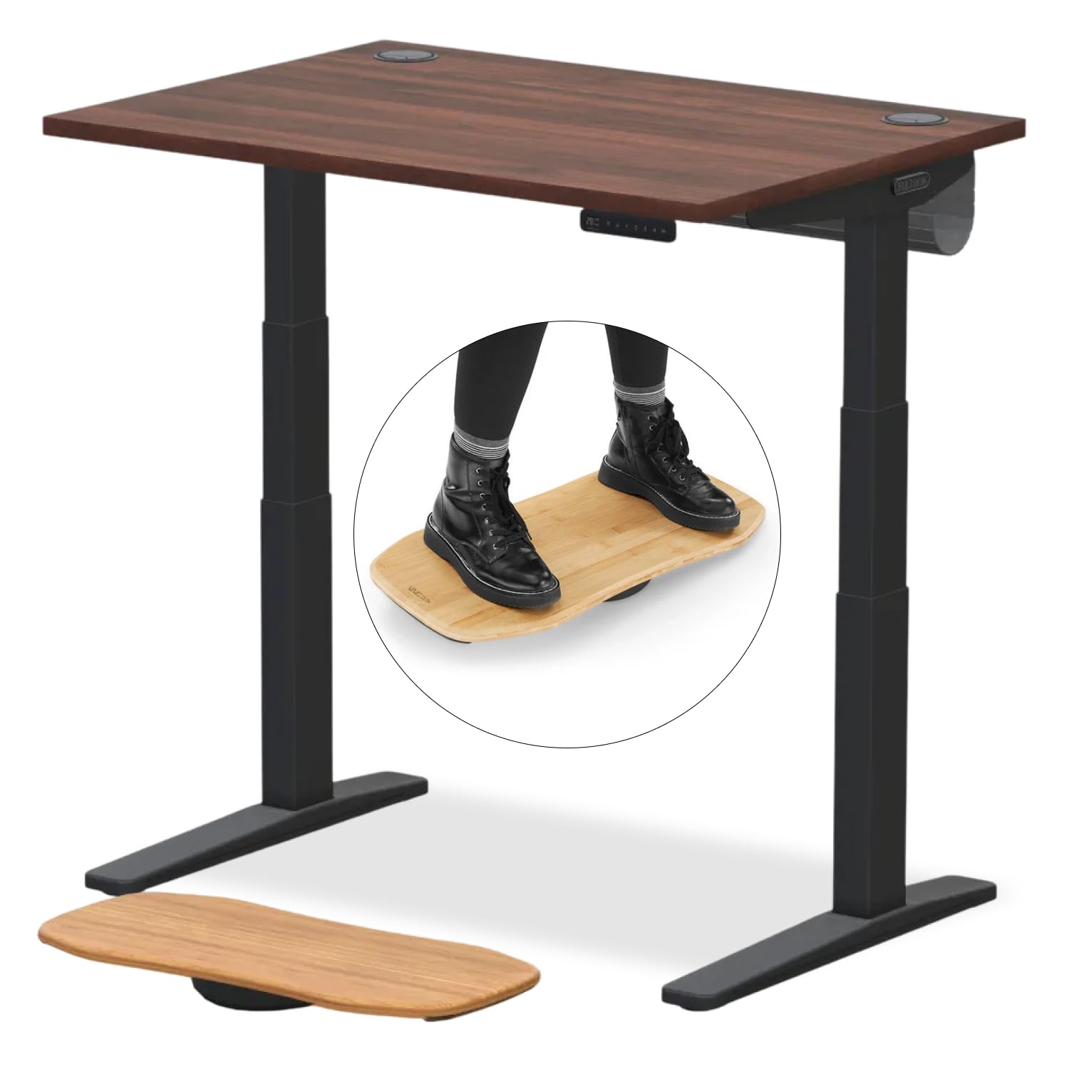 UPLIFT DESK V3 2-Leg Walnut Laminate Standing Desk