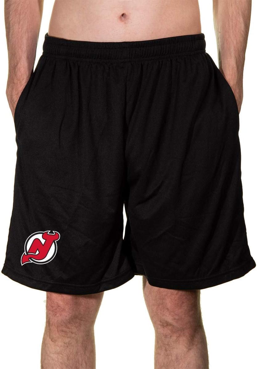 CalhounNHL Men's Team Logo Air Mesh Shorts