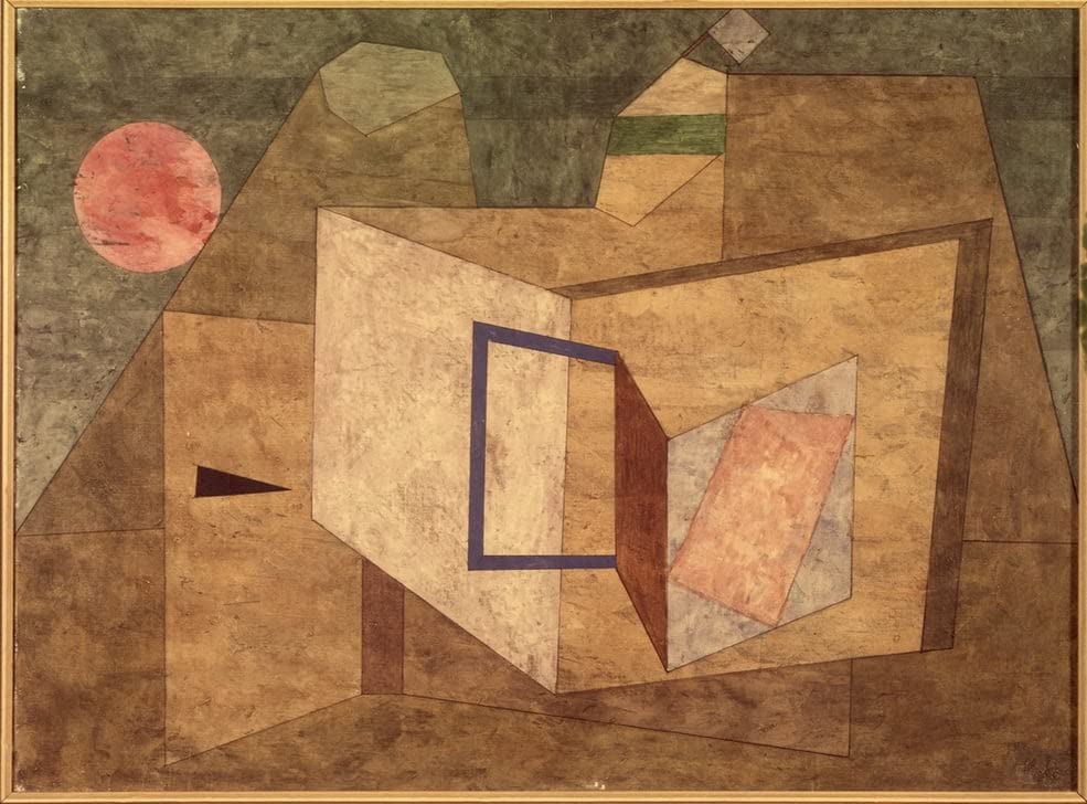 Affiche sur toile Paul Klee Ouvert 50x70 cm sans cadre