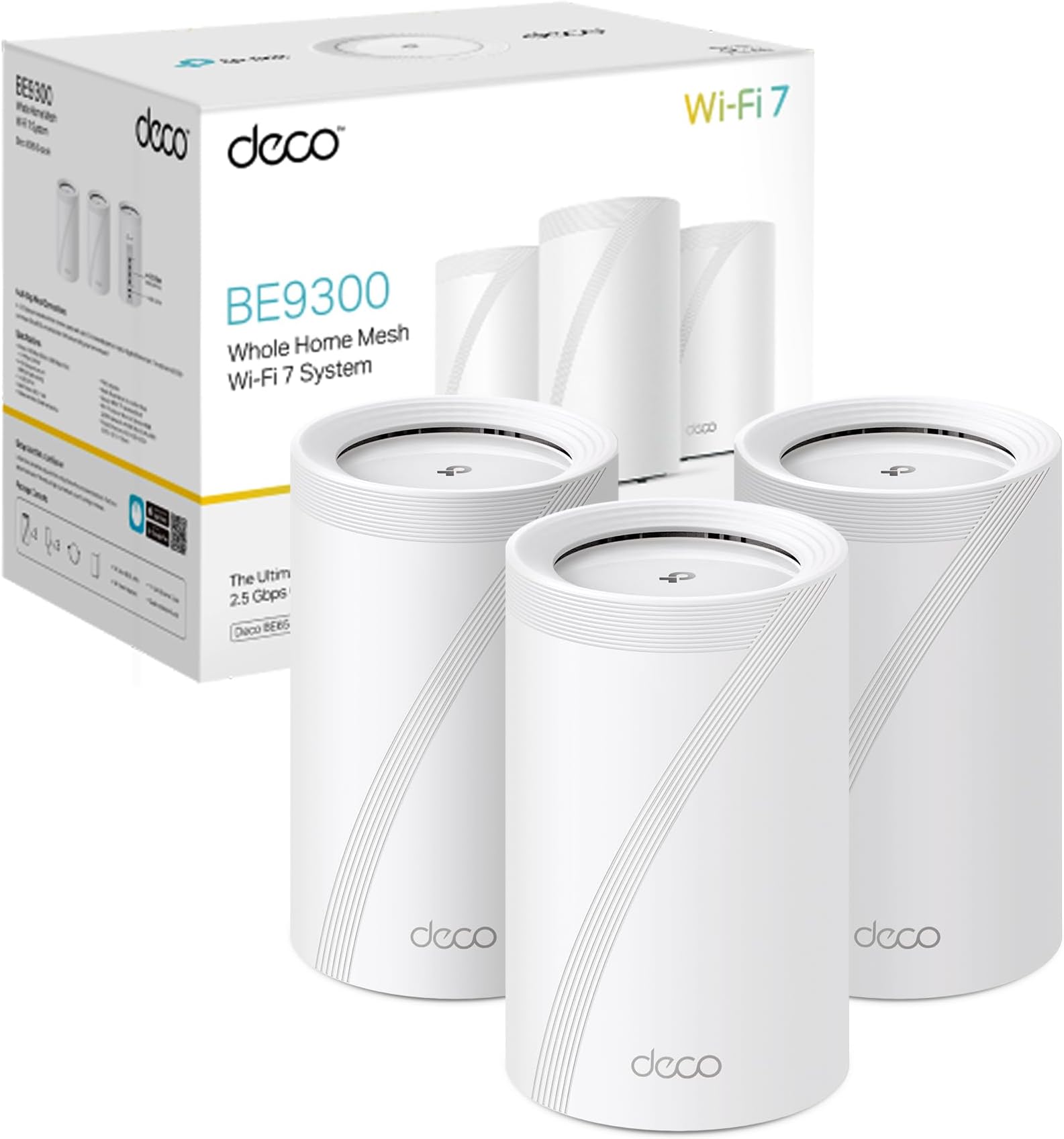 TP-Link WiFi 7 Deco BE25 Mesh WiFi, BE3600Mbps Dual-Band, Router, AP, 2 ...