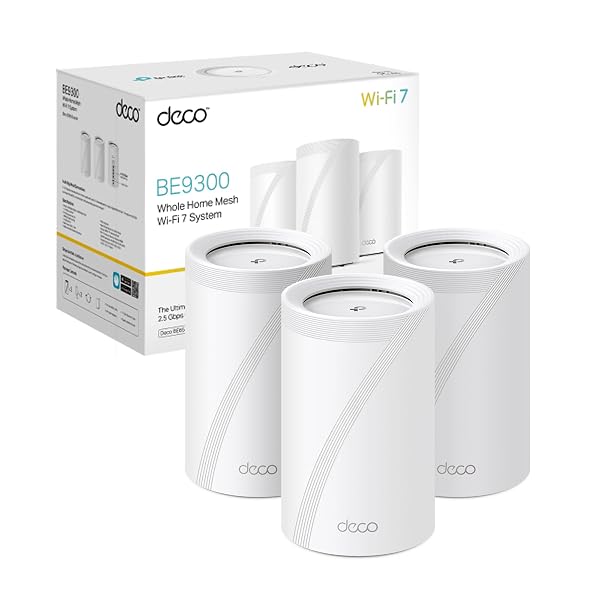 TP-Link WiFi 7 Deco BE65 Sistema Mesh BE9214Mbps, Tri-Band, MLO, 6GHz, 3pz