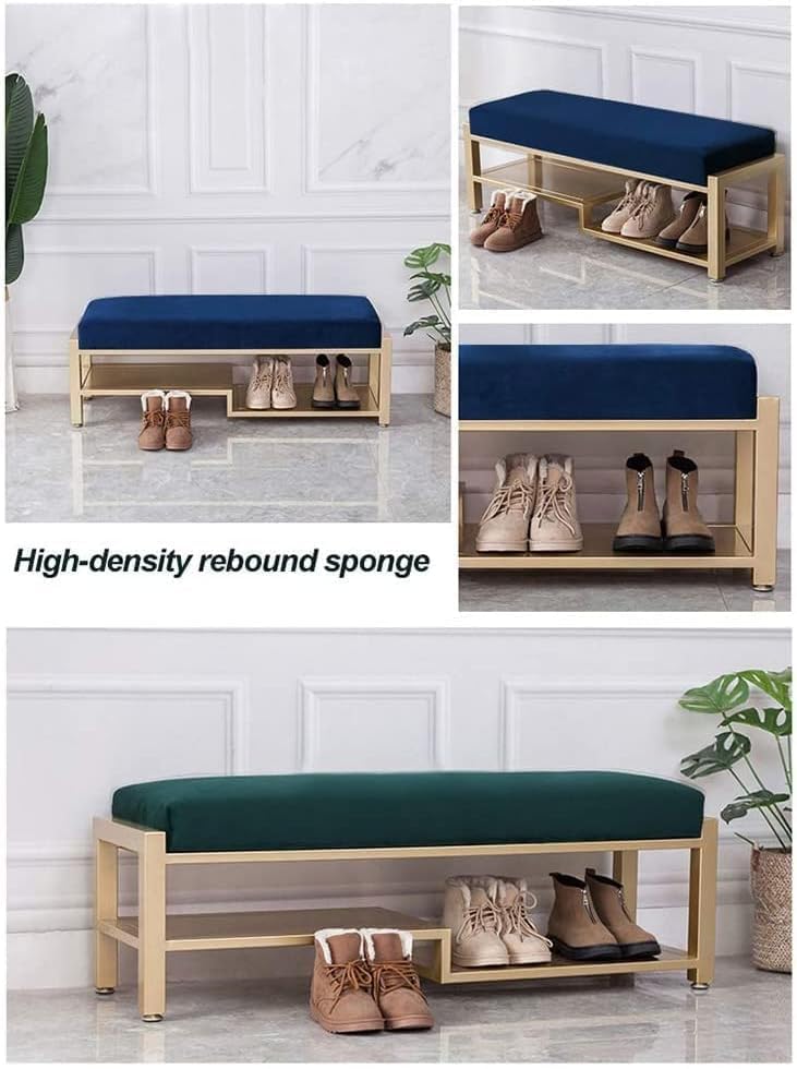 Taburete para sofa rectangular con arcon para ocultar el desorden 6