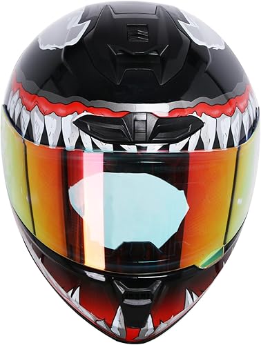 Miniatura 2 de Casco de motocicleta retro de cara completa aprobado por DOT