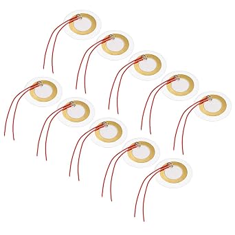 uxcell 10Pcs Piezo Discs 35mm Acoustic Pickup Transducer Microphone Trigger
