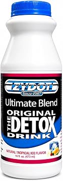 Zydot Detox Drink Same Day Kit with Herbal Pills and 6 Panel Test - Quickly Cleanse and Detox Body - 16 oz