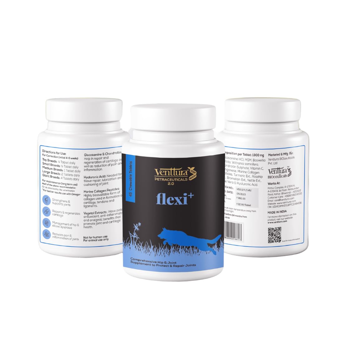 See full amazon price history chart for Venttura Petraceuticals Flexi+ Chewable Tabletsi Hip&Joint Supplement For Dogs|Strengthen Joints|Repairs Cartilage|Joint Health Support|Improves Mobility|(90 Chewable Tablets) Venttura Petraceuticals Flexi+ Chewable Tabletsi Hip&Joint Supplement For Dogs|Strengthen Joints|Repairs Cartilage|Joint Health Support|Improves Mobility|(90 Chewable Tablets) (B0CSG1PXTR) Amazon Price History, Amazon Price Tracker