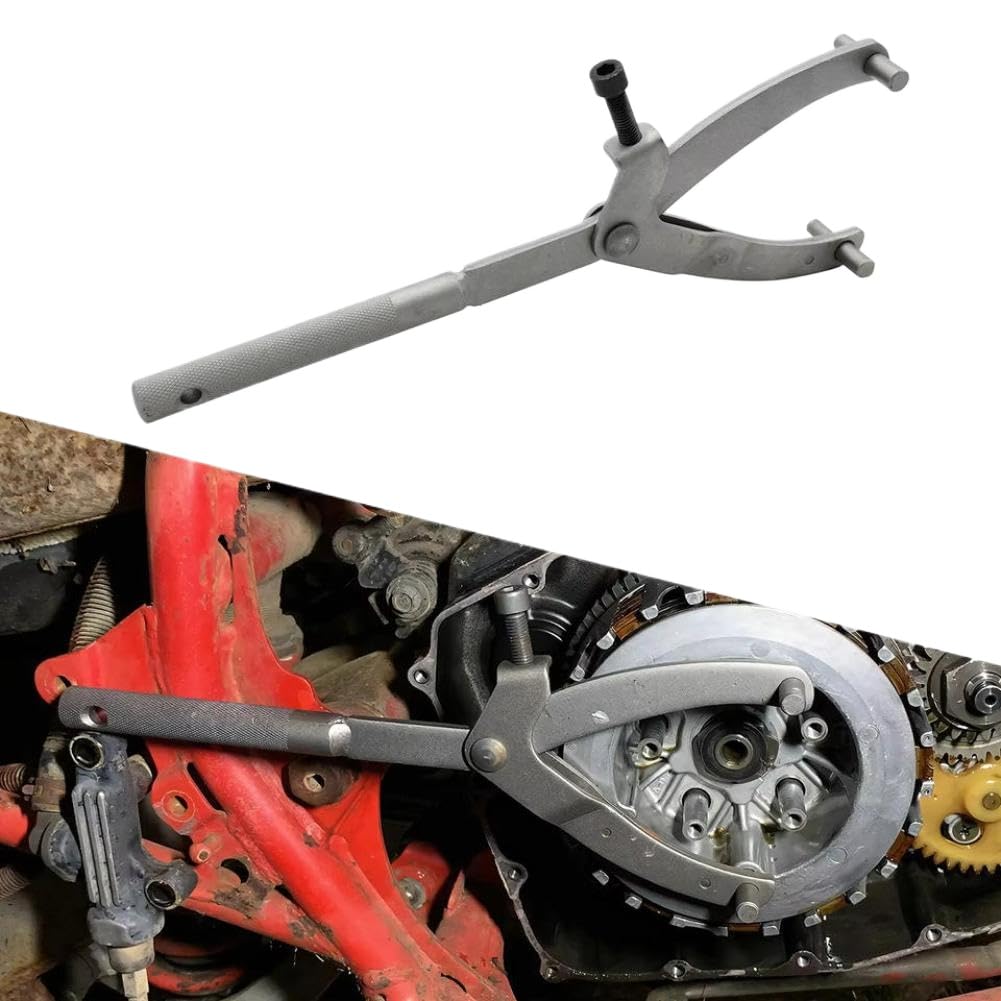 Strumento di riparazione a Y per variatore di volano e frizione, strumento di riparazione per puleggia pignone, strumento di bloccaggio compatibile con moto, scooter, ATV