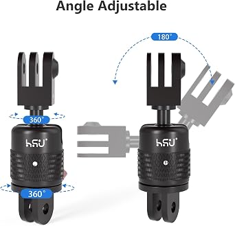 HSU 360 Rotation Camera Mount, Aluminum Vertical Bracket Tripod Adapter