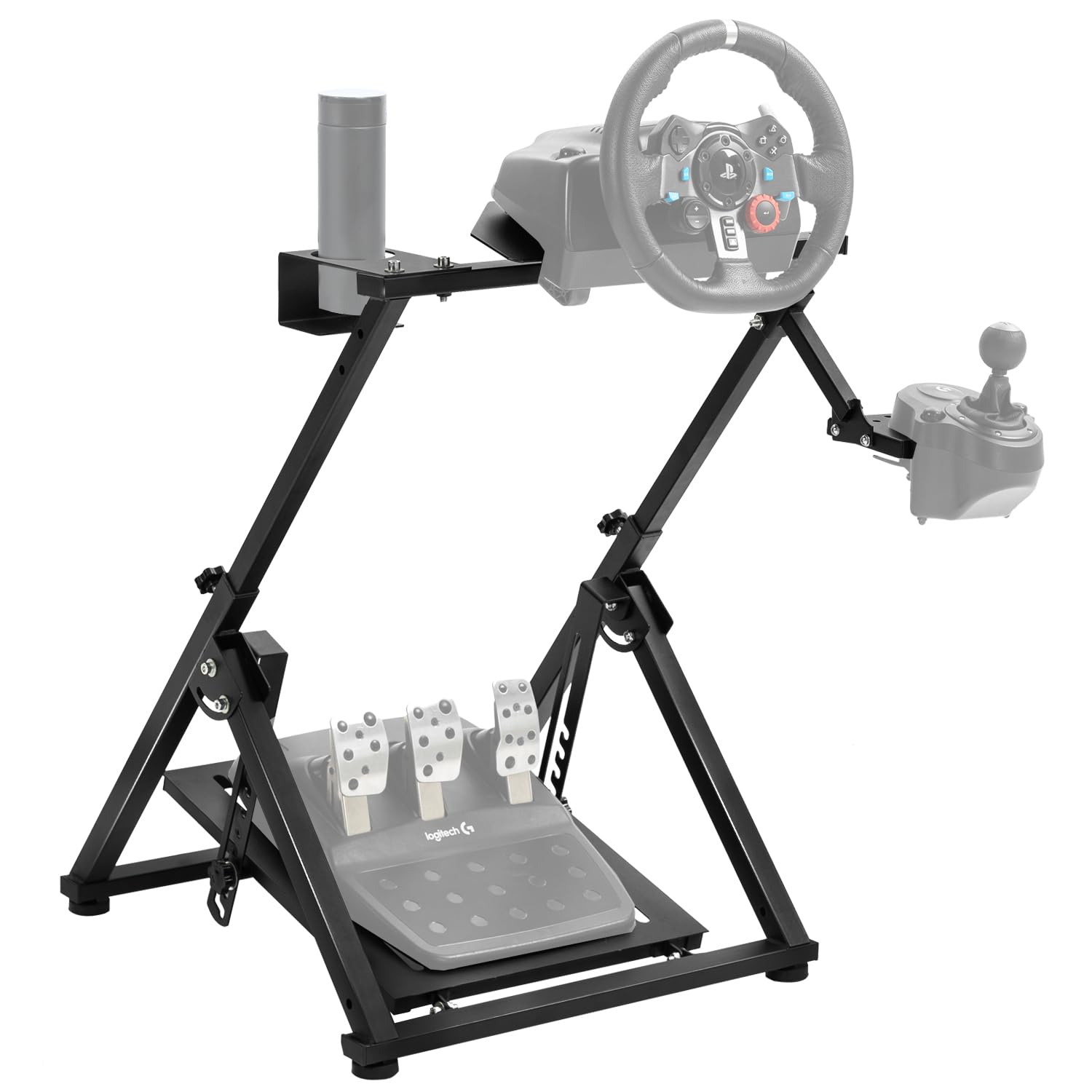 Marada X Shape Steering Wheel Stand Compatible with Logitech G29 G920 G923 G25 G27,Thrustmaster T300 T248,Fanatec,Driving Gaming Sim stand, No Wheel Pedal Shifter