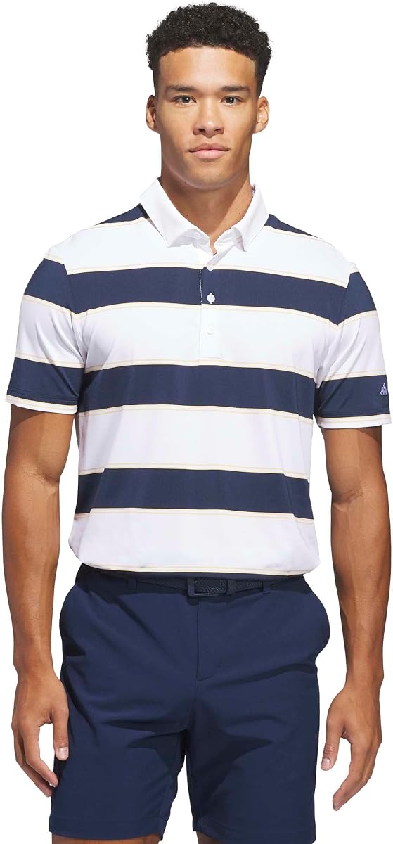 adidas Men's Ultimate365+ Jumbo Stripe Climacool Polo Shirt