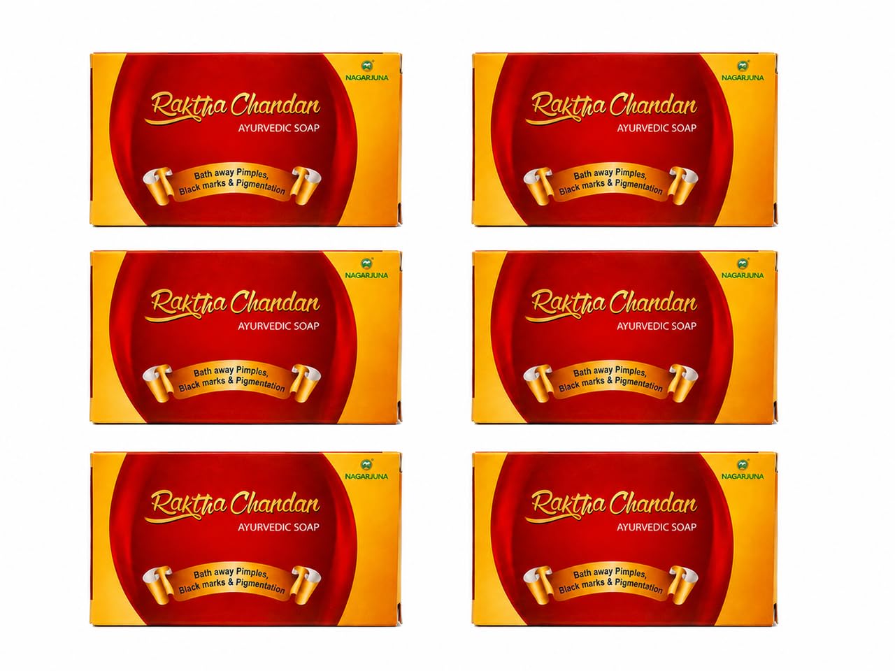 Nagarjuna Red Sandalwood Raktachandan Soap, Ayurvedic Herbal Bath Soap for Clean, Fresh and Nourished Skin, Suitable for Men & Women-image-34