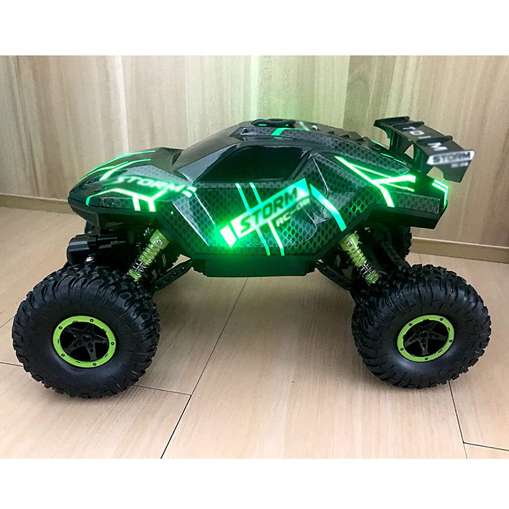 Rower Samochodowy Rc Z Napędem Na 4 Koła Atv Z Nadwoziem Z Pvc, Kolorowymi światłami I Funkcją Sprayu, Niezależnym Systemem Zawieszenia Do Zabawy W Terenie (Blue)