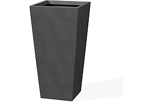 Kante 28" Tall Outdoor Planters - Extra Tall, Stylish, Concrete Planters for Outdoor Indoor Garden