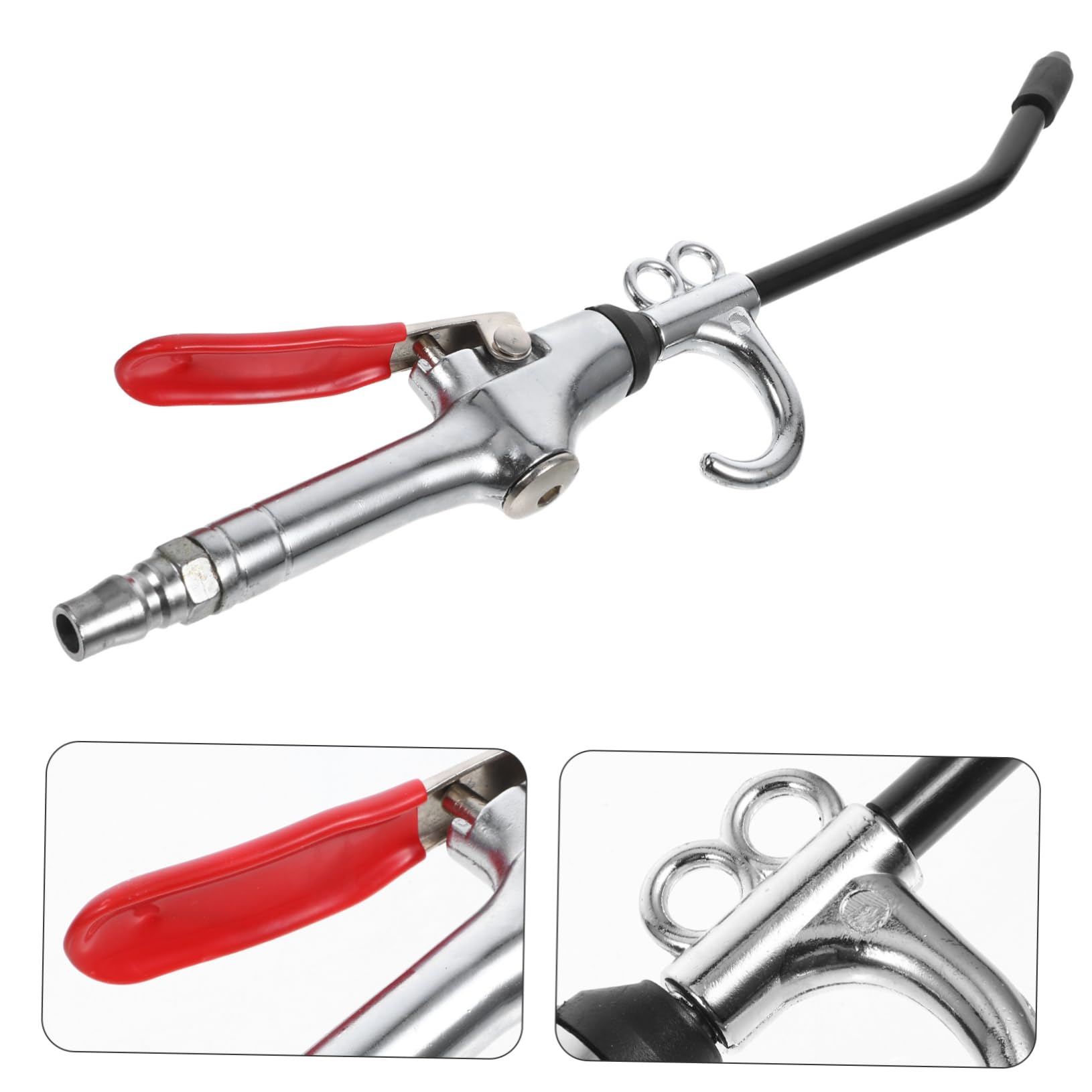 Gatuida 5pezzi Compressore Aria Professionale Con Ugello Per Soffiaggio Accessorio Per Pulizia Interni Auto e Altro Alta Pressione Sicurezza Antiscottatura Flusso Aria Potente