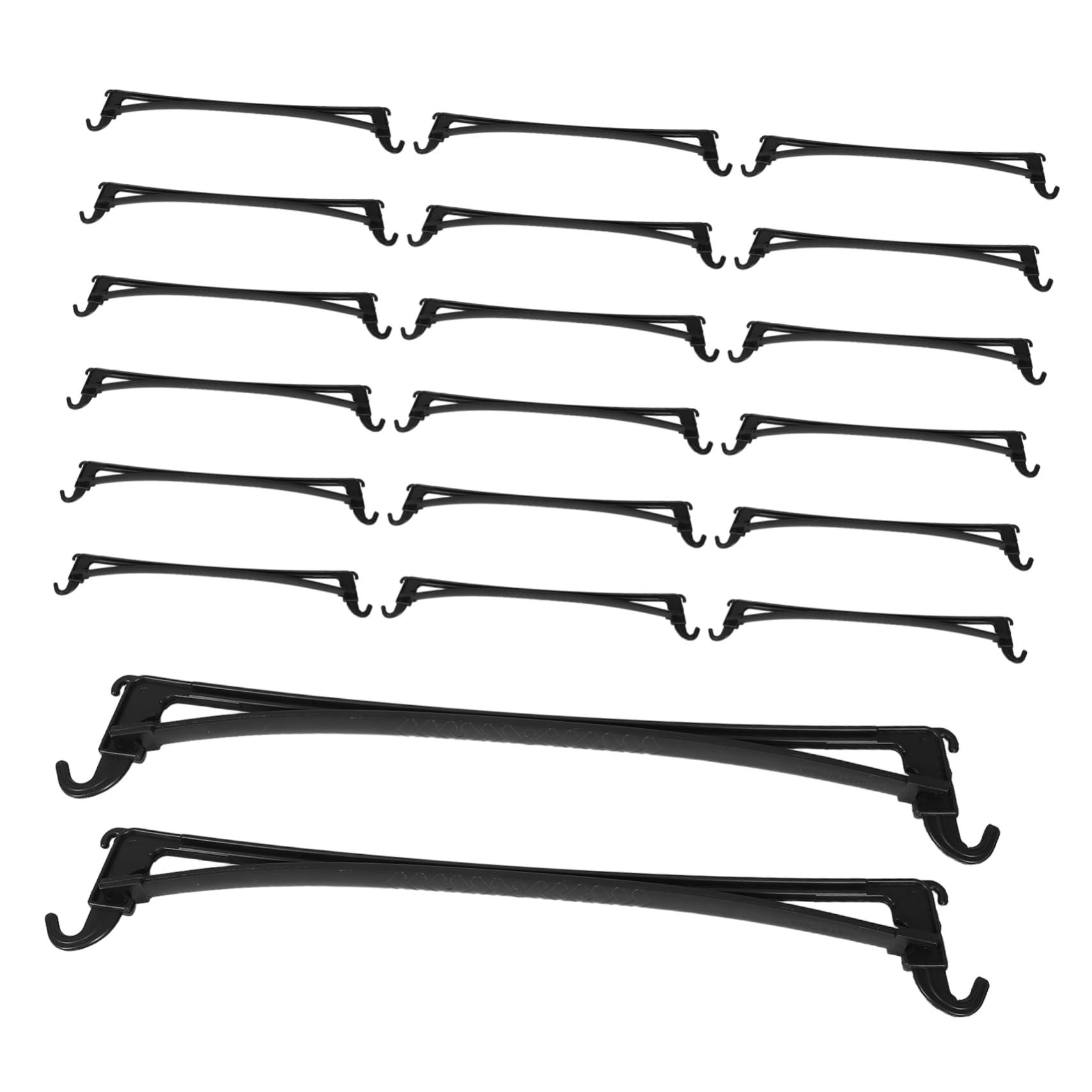 Alipis 20pcs Closet Rods Sturdy Plastic Poles for Hanging Clothes Space Saving Wardrobe Rail Supports for Home Organization and Closet Management