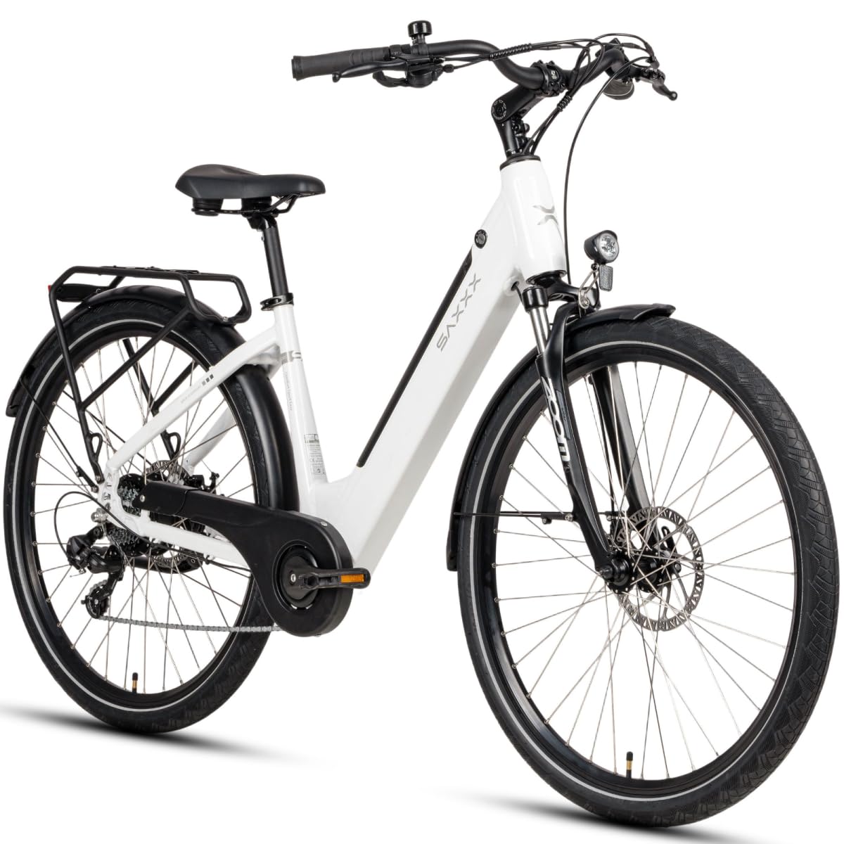 SAXONETTE E-Bike Damen 28 Zoll Mit Rcktrittbremse, Nabenschaltung & 36V  13Ah Akku  Elektrofahrrad Fr Damen Und Herren