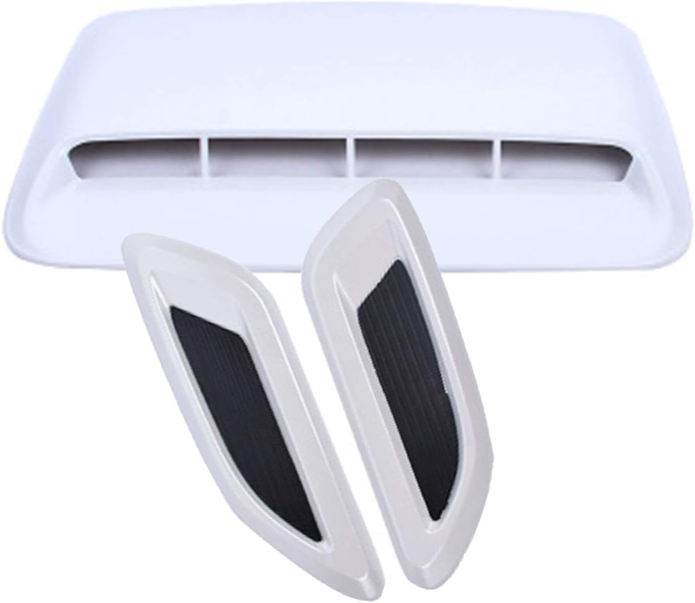 Hood Scoops Air Flow Vent Hood Universal Car Decorative, Decorative Intake Hood Scoop ABS Flow Intake DIY Stickers (Color : Style 1)