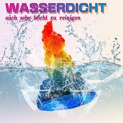 Woniyal Realistischer Dildo Oktopus Tentakel Dildos -19CM Silikon Analdildos Buttplug mit Starker Saugnapf Farbmischung Prostata Stimulation Anus Dilator Sexspielzeug für Männer Frauen Anfänger, Bunt