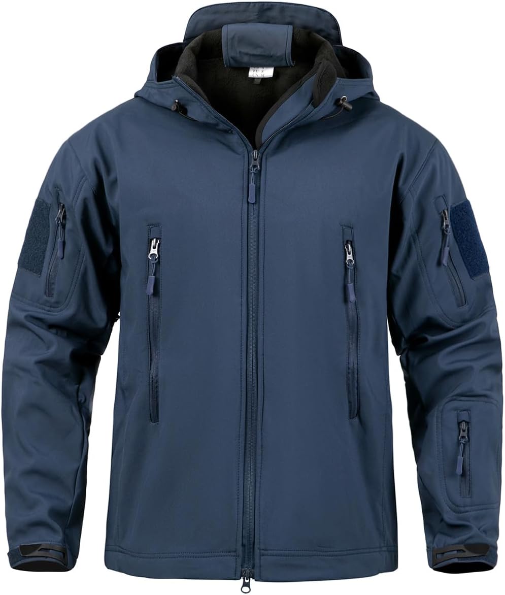 ReFire Gear Men’s Army Special Ops Military Tactical Jacket Softshell Fleece Hooded Outdoor Coat