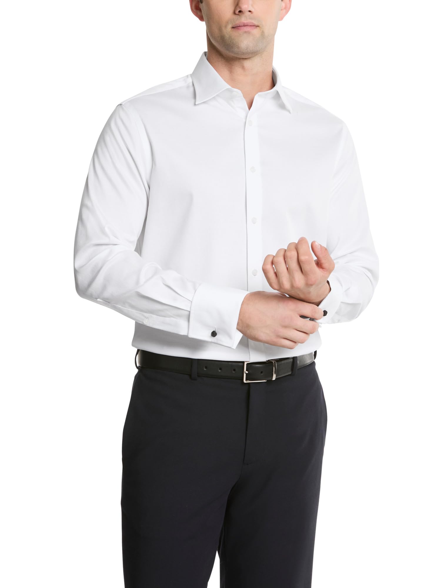 Michael Kors Men's Dress Shirt Ultra Wrinkle Free Stretch Regular Fit