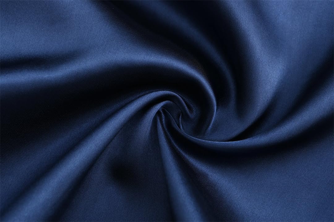 Yeuyyben Blu Navy Accappatoio Sposa Raso Robe Donne Sposarsi Sposa Partito Sorelle Madre Matrimonio Damigella d'onore Abiti