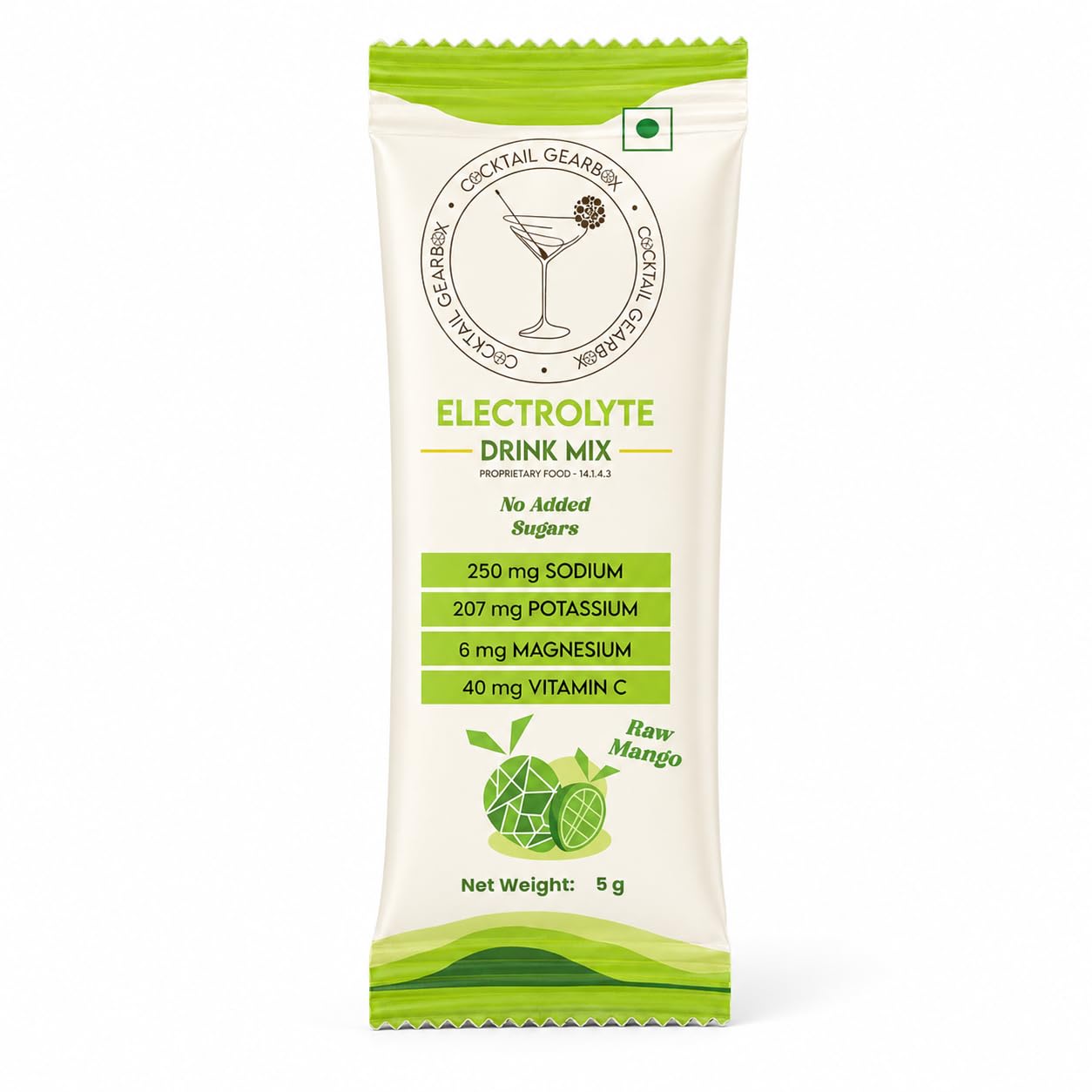 Raw Mango Electrolyte Powder Mix | Instant Hydration Sachet | Essential Minerals for Fluid Balance | Refreshing Natural Fruit Taste (5G)|Pack of 10-image-43