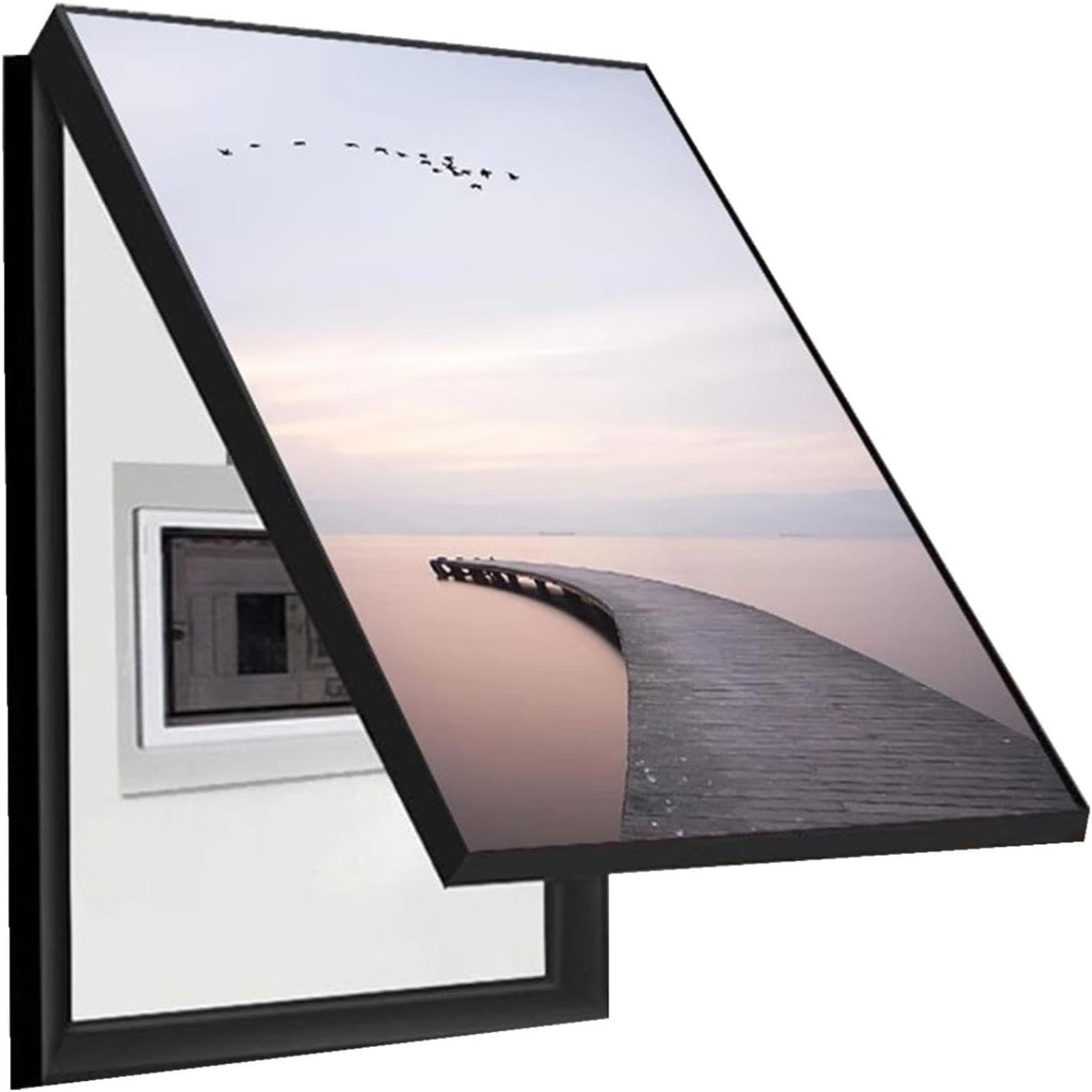 Cuadro Decorativo con Tapa de Caja de fusibles, Cuadro Decorativo para Pared con medidor eléctrico Oculto, Marco Horizontal para Colgar para decoración del hogar (60 x 80 cm)