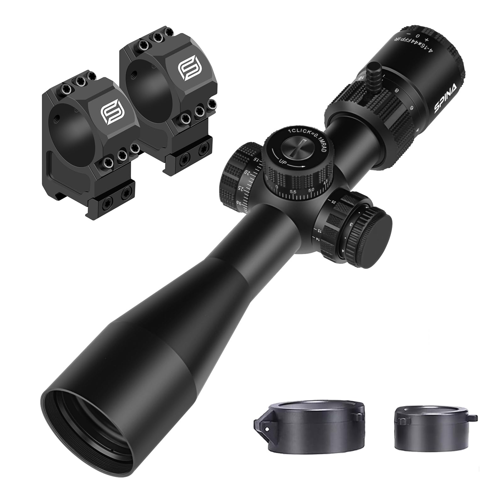 SPINA OPTICS HD 3-12x44 E FFP/4-16X44 E FFP Compact Rifle Scope