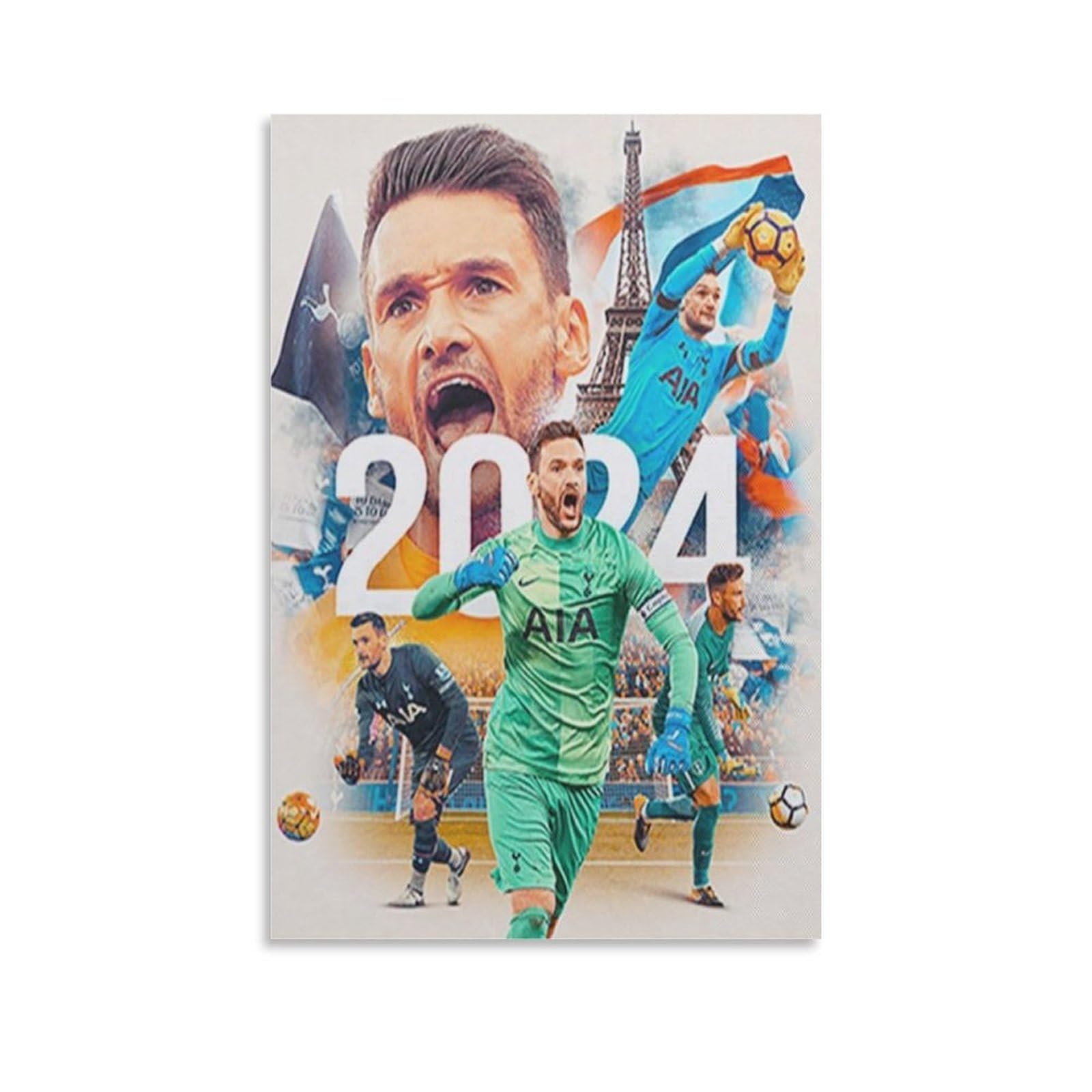 FCOIN Hugo Lloris Canvas Poster Canvas Painting Poster Wall Art Decorative Picture Prints Modern Decor 08x12inch(20x30cm)