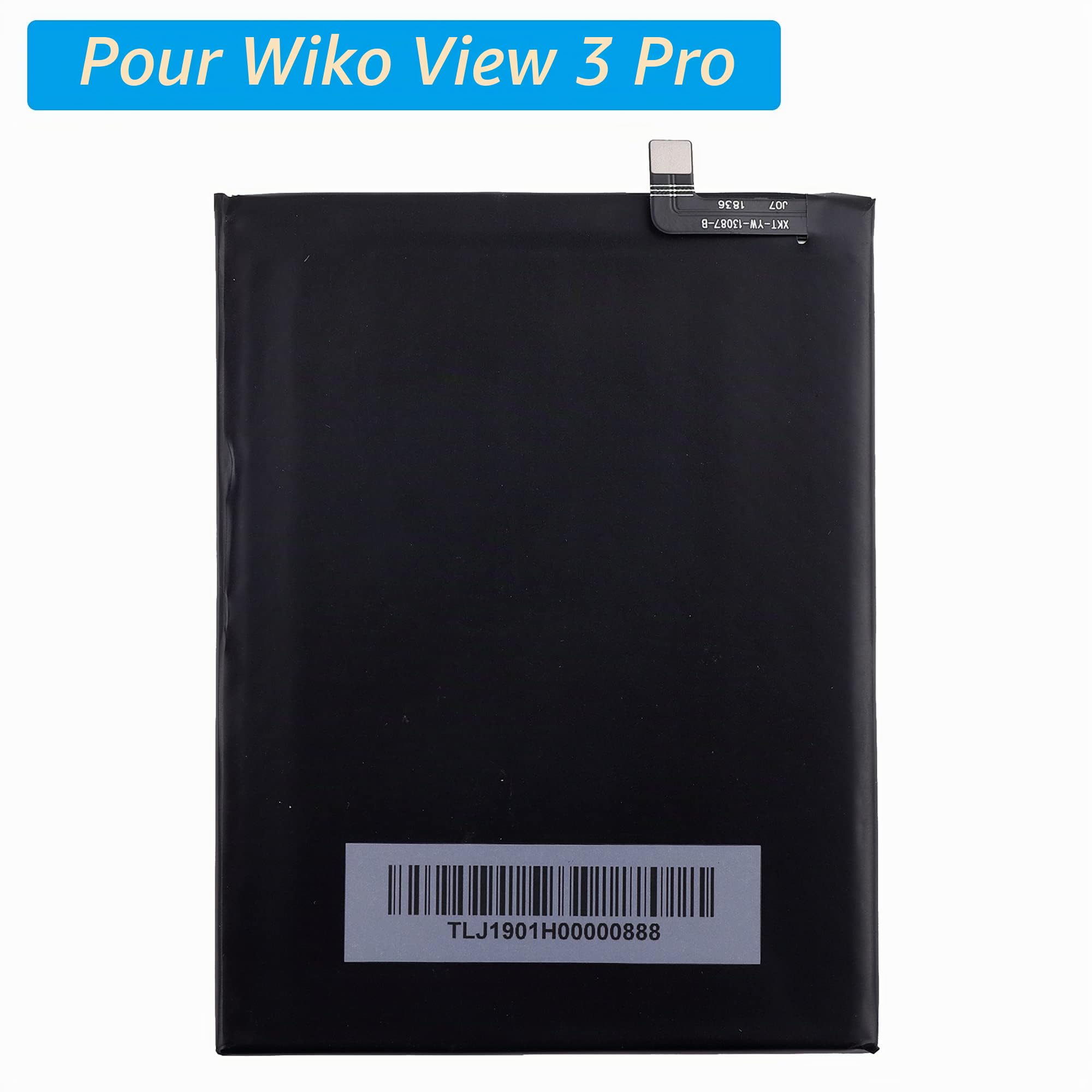 Batterie de rechange WIKO 386786 compatible avec Wiko View 3 Pro, Wiko View 4 LITE/Wiko Y81 avec outils
