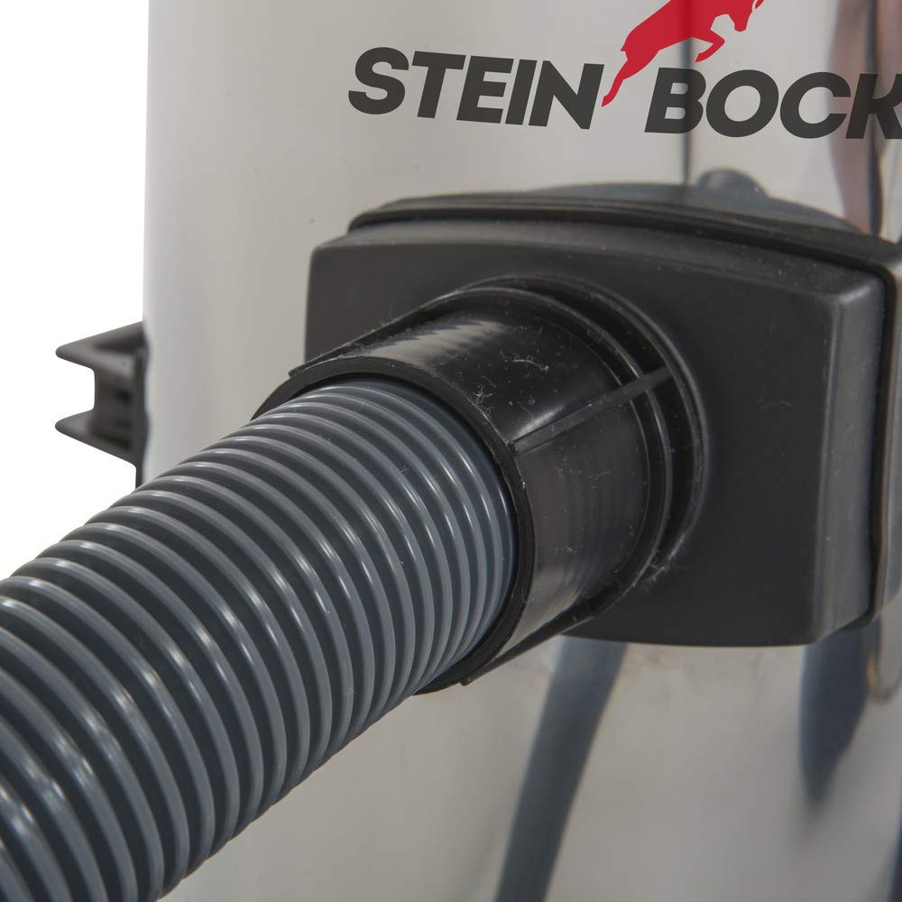 Steinbock Industriesauger 3300 W – Nass & Trocken, 78 L Edelstahltank, 3 Motoren, Kippfahrgestell, Für Werkstatt & Baustelle
