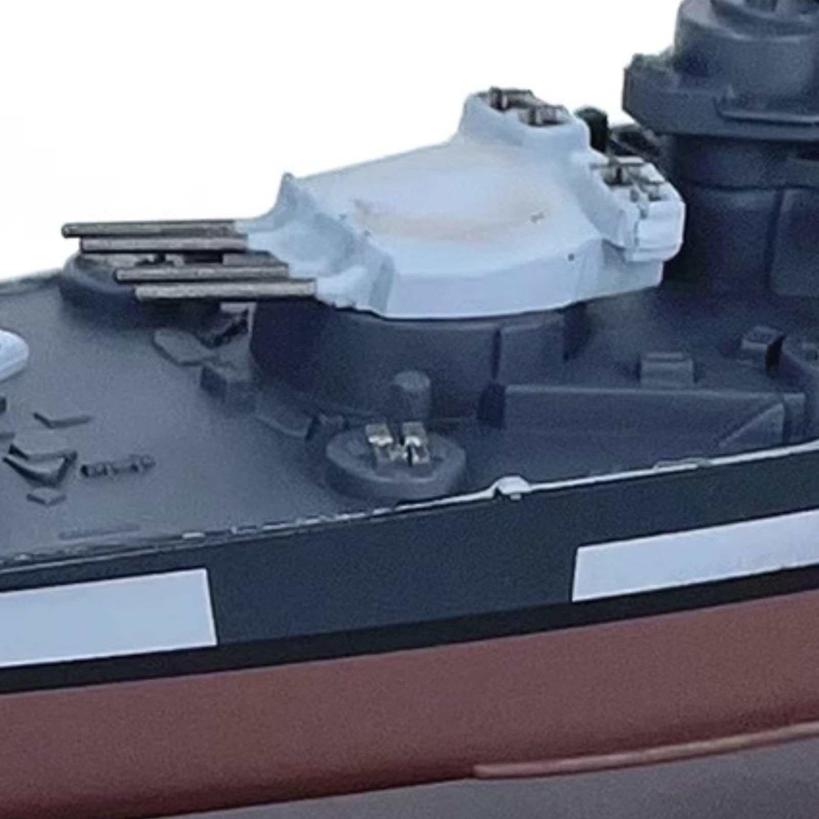 TECKEEN 1: 1000 Scala Francese Battleship Richelieu Battleship Lega Modello Nave da guerra Modello Militare Diecast Nave Modello per Collezione