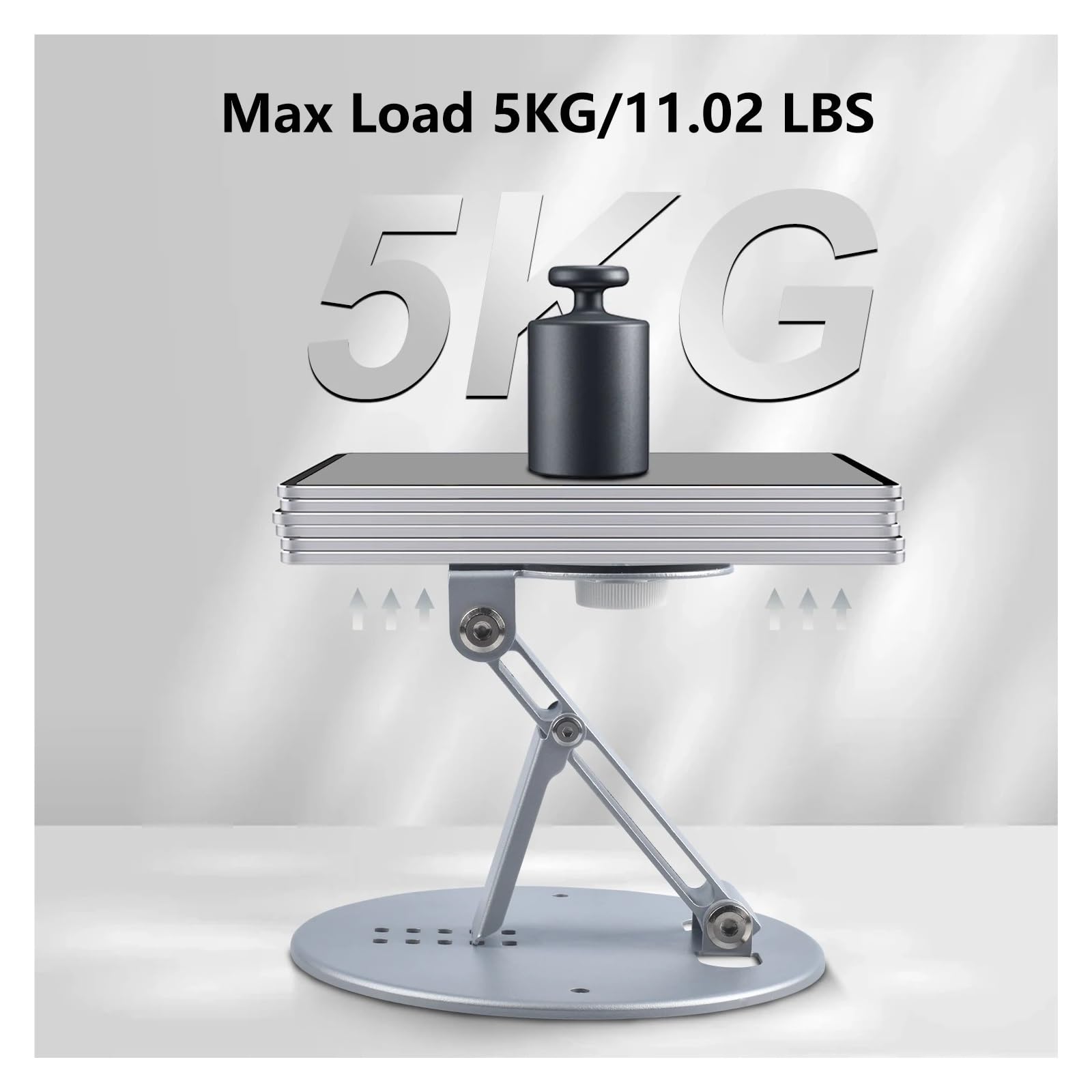 Soporte for Proyector, Compatible con Universal, Tornillo De 1/4 De Pulgada | Soporte de montaje en pared y escritorio 3 en 1 con interfaz de tornillo de 1/4 de pulgada(Silver)