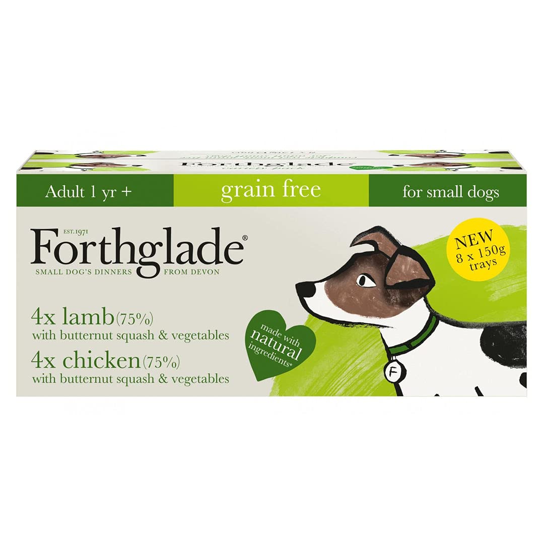 Forthglade Small Dog Grain Free Variety Chicken & Lamb 8x150g