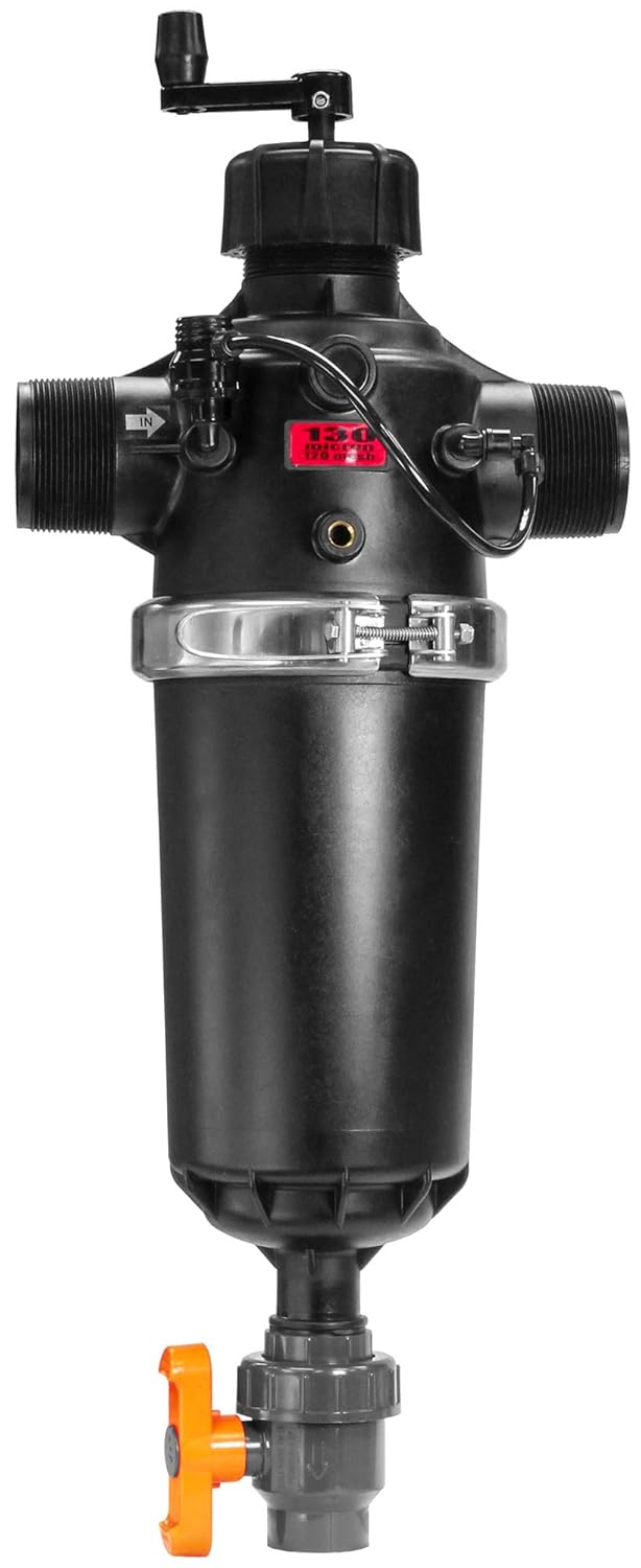 IrrigationKing RKTS340NSA SemiAutomatic T Screen Filter, 120 Mesh, 175