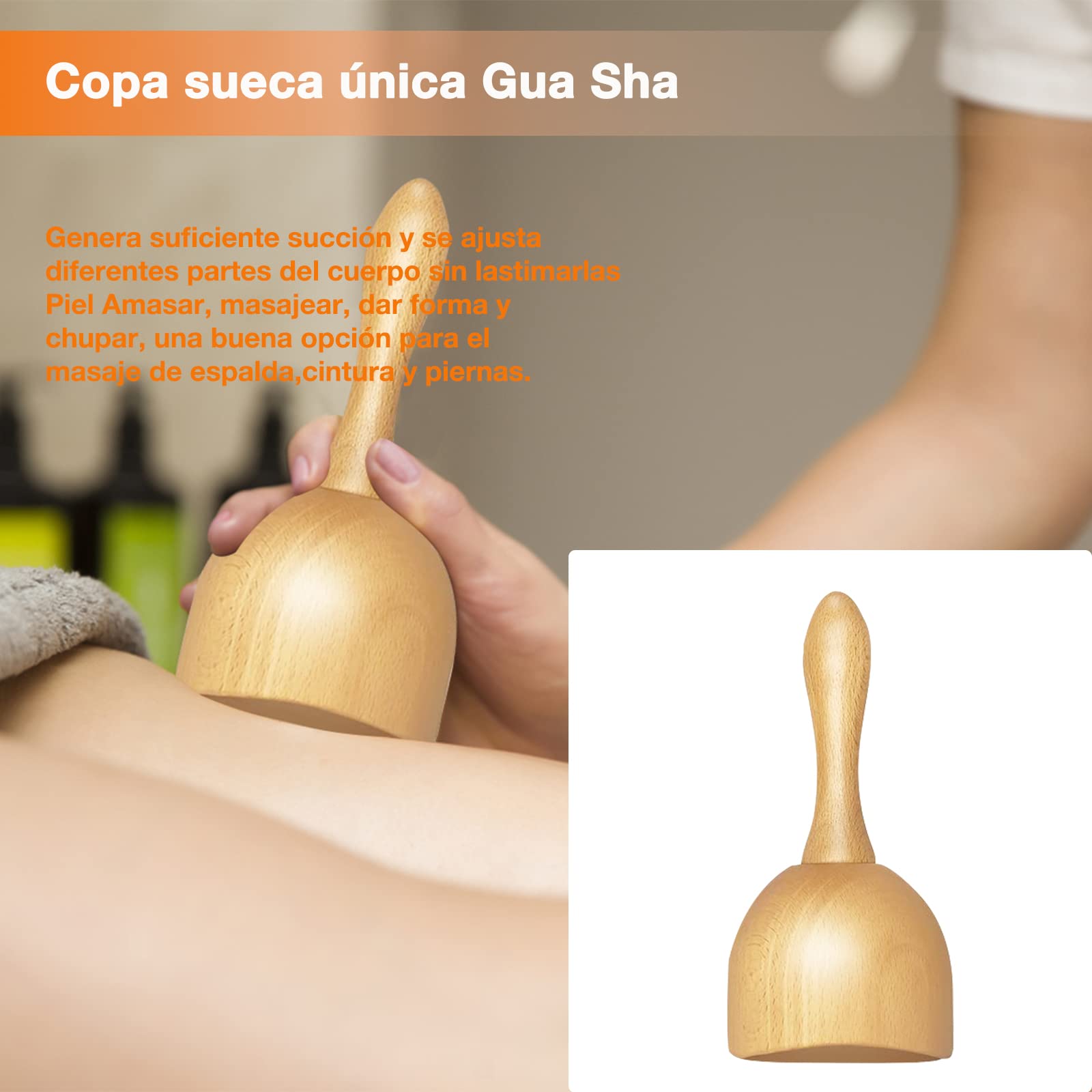 Maderoterapia Kit, Champiñon Maderoterapia, Copa Sueca, Masajeador Anticelulitico, Masajeador Celulitis,Drenaje Linfatico Piernas