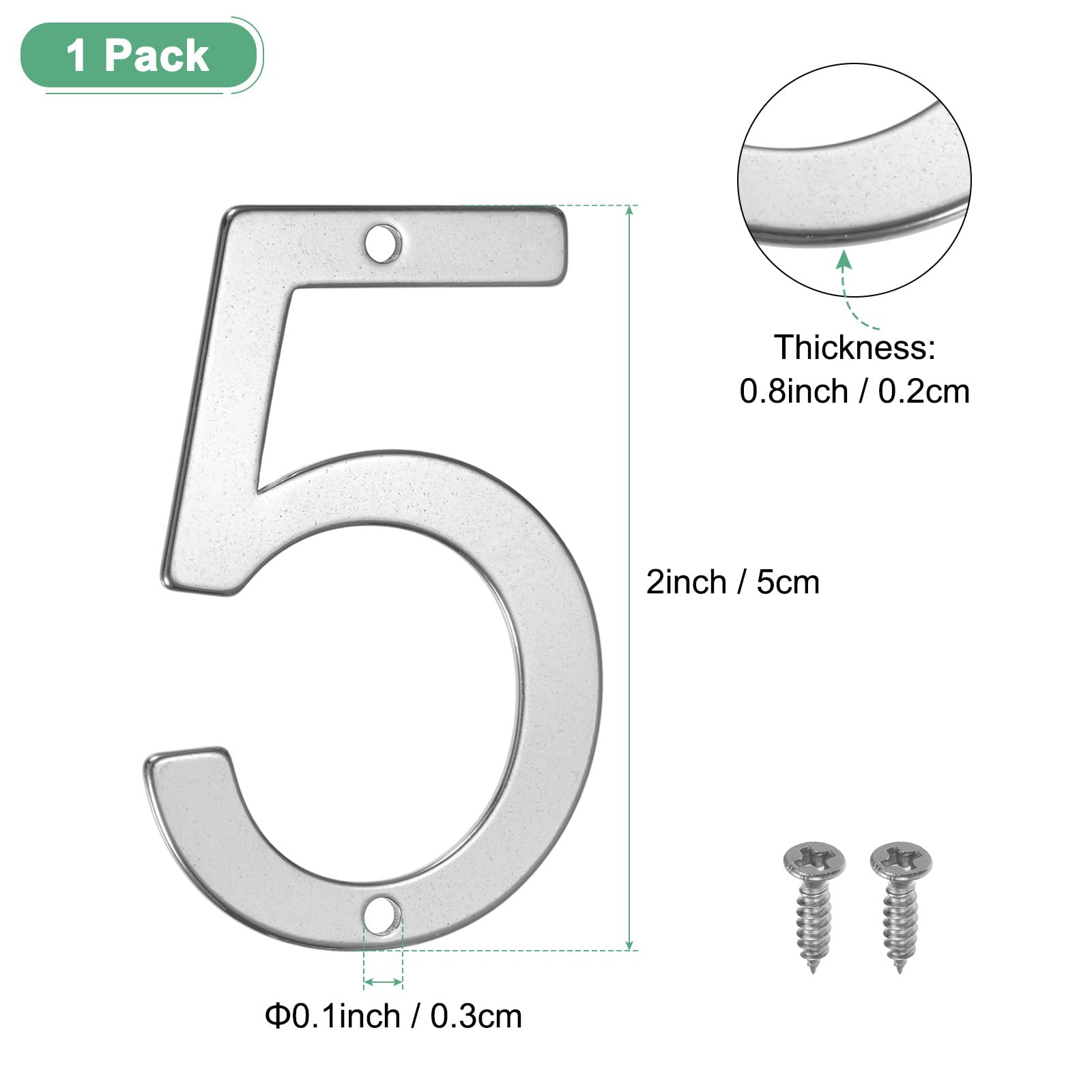 M METERXITY 1-Pack House Number - Image 3