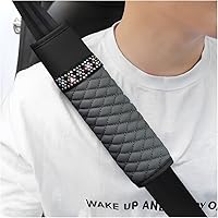 Vista 12 de zipelo - 2 piezas de fundas para cinturón de seguridad de auto, almohadillas de cuero transpirable para el hombro que protegen tu cuello