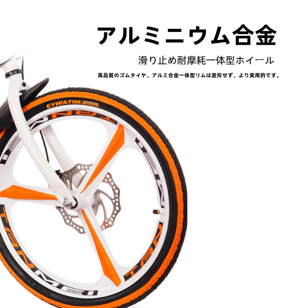 新品　20インチ折りたたみ自転車 ディスクブレーキ　6変速 Amazon | 変速ダブルディスクブレーキ 折りたたみ自転車 折りたたみ