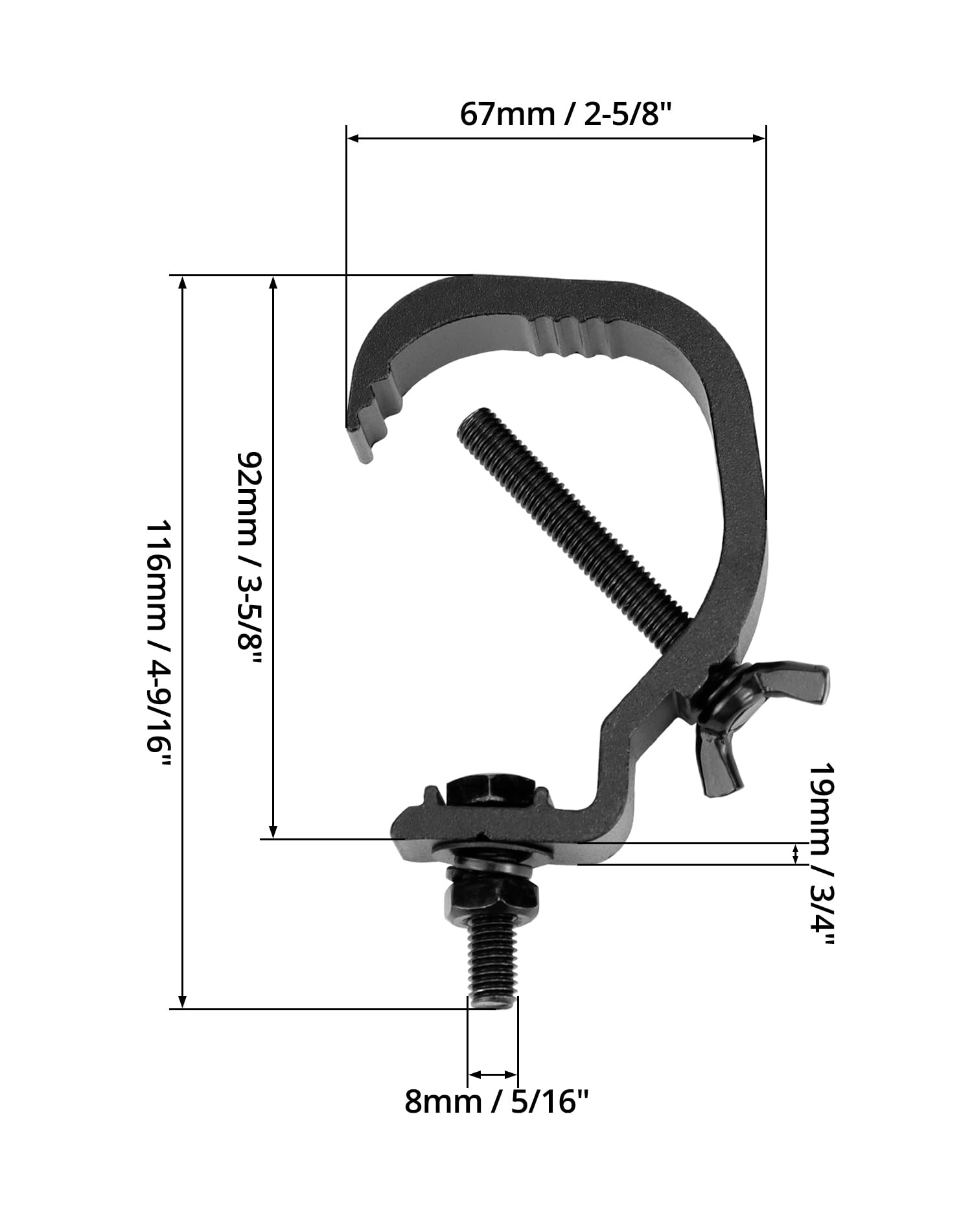 Morsetti Per Luci Da Palco - 2 Pezzi Per Traliccio 38-42mm, Ganci Professionali Per Illuminazione - Foto 9