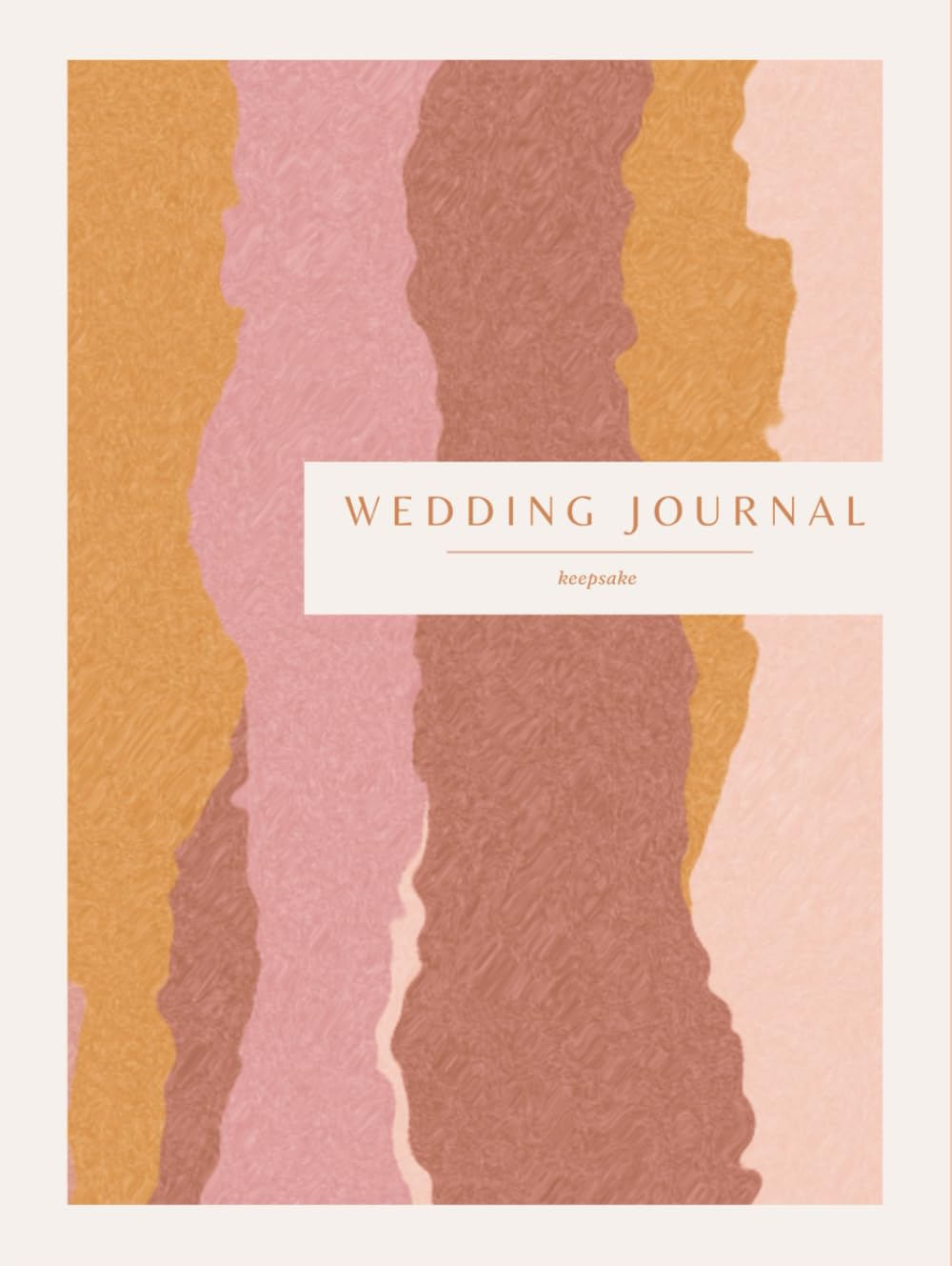 Journal de mariage souvenir en lin élégant pour noter chaque précieux moment