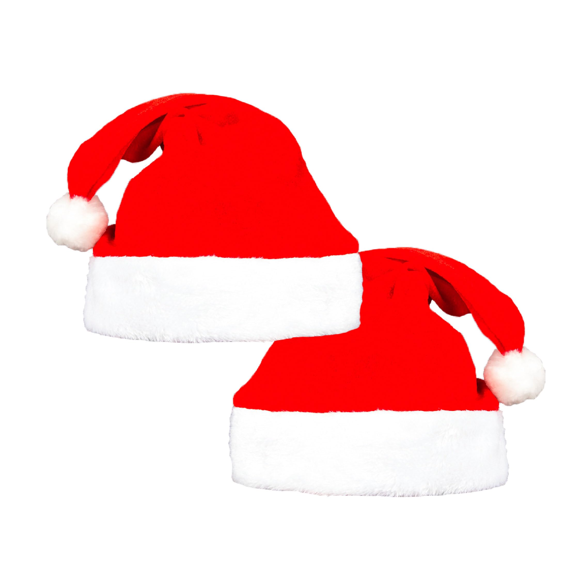 Lote De 10 Gorros De Papá Noel Navideños - Felpa Suave, Talla Adulto Unisex, Perfectos Para Fiestas Y Decoración